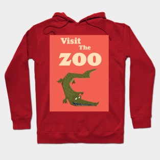 visit the zoo alligator Hoodie